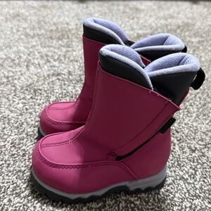 Lands End Baby Snow Boots, Waterproof, Easy On, Size 5